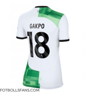 Liverpool Cody Gakpo #18 Replika Bortatröja Damer 2023-24 Kortärmad